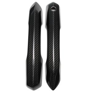 OnlyF U LHD For Ford Mustang GT S650 Dark Horse 2024 2025 2PCS Real Carbon Fiber Exterior Car Side Door Handle Cover Trim Accessories H8M4T