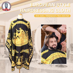 Professional Barbers Apron Waterproof Shroud Hairdresser Costume Hair Salon Clothes