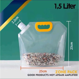 Waterbag  Kantong Air Portable Jerigen Lipat Pouch Penyimpanan Transparan Kantong Makanan Serbaguna E41