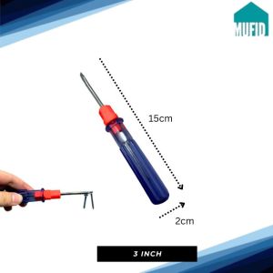 Obeng BB Bolak Balik Transparan Plus Minus 2" 3" 4" Inch