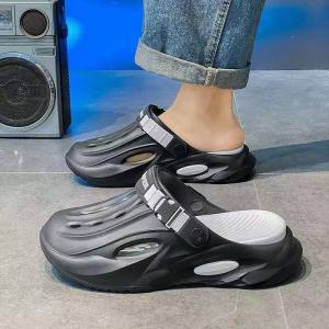Mens Fashion Two wear Style Thick insole Rubber Summer Slipper A10#