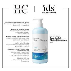 IDS Professional Menthol Scalp Shampoo Sea Salt 800ml – Cooling & Oil Control