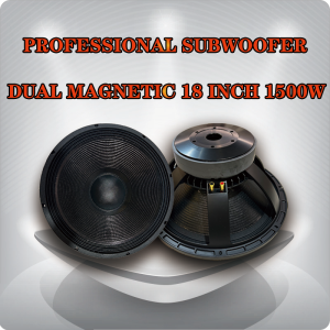 BEIJI Double 18 inch subwoofer dual magnetic subwoofer professional speaker 8Ω 100 voice 1500W