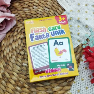 Flash Card Fakta Unik Mainan Edukasi Anak 7 In 1 Indonesia Arab Inggris