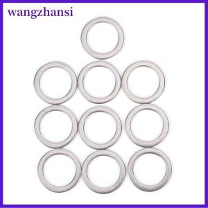 wangzhansi 10pcs จักรยานเหยียบ spacer Crank ขี่จักรยานสแตนเลสแหวนเครื่องซักผ้า
