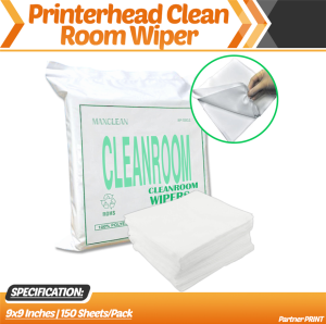 Partner Print - Polyester Cleaning Room Wiper Industry Dust Free for Cleaning Format Printer Antistatic Wipers (150pcs)
