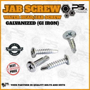 Job Screw Wafer Head Jab Screw 6x13 (3.5mm) Galvanized (GI) Self Drilling 100pcs per Order