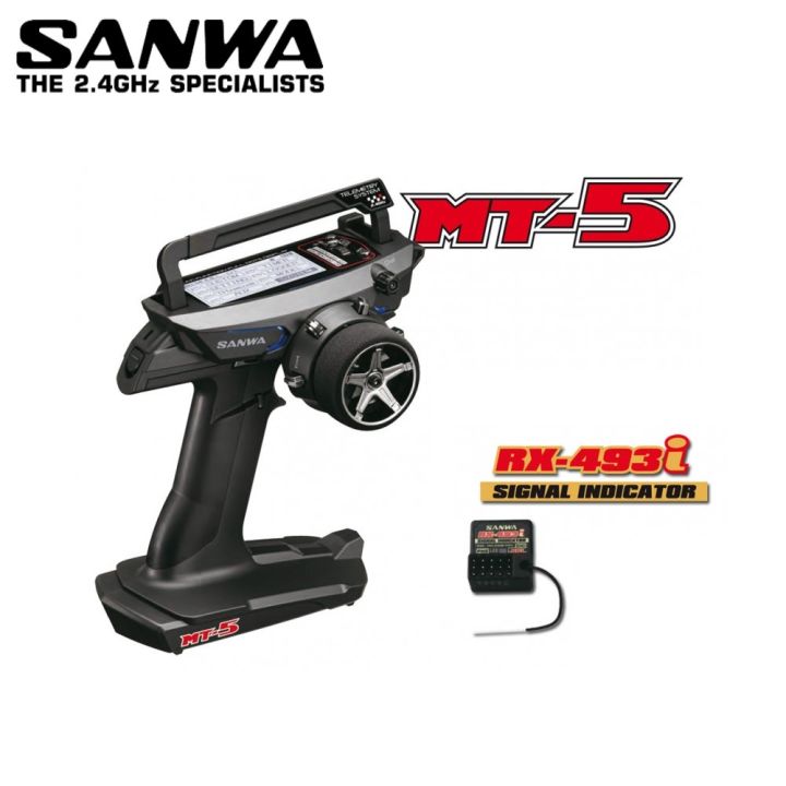 Sanwa MT5 MT-5 4 Channel 2.4GHz Radio System With RX-493i Receiver