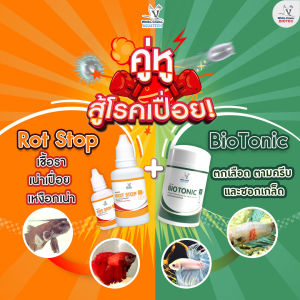คู่หูสู้โรคเปื่อย Rot Stop กับ BioTonic เชื้อรา เหงือกเน่า ตกเลือด ต้องใช้คู่นี้เลย
