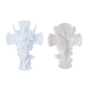 Thực tế Silicone Christ khuôn mẫu cho nghệ nhân và xà phòng sáng tạo crafting ORNAMENT vật liệu chịu nhiệt