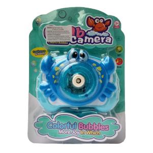 Electric Automatic Crab Camera Bubble Machine with Light and Music Toy for Kids