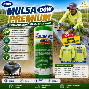 Mulsa Pertanian DGW Premium Roll 18KG Lebar 160 cm Panjang Plus Kaos