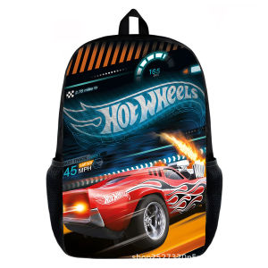 3D Printed Hot Wheels Backpack Racing Style Large Capacity Multiple Compartments schoolbag Gifts for fans