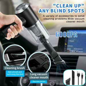 120W Cordless Car Vacuum Cleaner Cordless 2 in 1 Handheld Car and Household Duo Vacuum