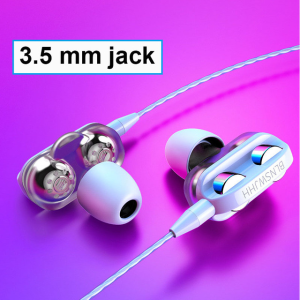 YOVONINE Wiresto In Ear Headphones Earphone Wired Earbuds HIFI Earphones Stereo Earphones Noise Cancelling Headset No Ear Pain Headphones with HD Microphone