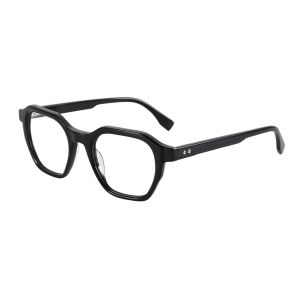 ZENOTTIC Fashion Acetate Mens Glasses Frame Polygon Non Prescription Optical Eyewear for Men