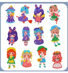 Cutie Pop Sticker Diamond DIY painting Karakter disney cartoon 5D / animal Lucu