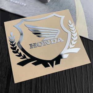 สติกเกอร์ตกแต่งหมวกกันน็อคป้ายหัวกะโหลกปีกสติกเกอร์โลหะโลโก้ฮอนด้ามอเตอร์ไซค์ฮอนด้าสำหรับชุดปรับแต่งมอเตอร์ไซค์ฮอนด้าทุกชนิด