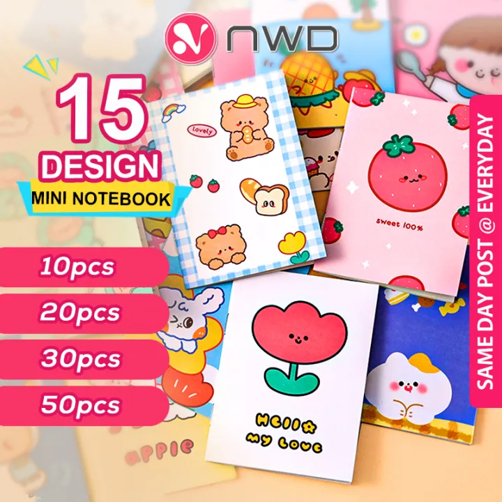 𝗛𝗔𝗡𝗗𝗬 𝗗𝗢𝗢𝗗𝗟𝗘 》10/20/30/50pcs Cute Cartoon Mini Pocket Notebook Notepad ...