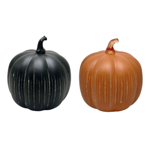 Elegant Halloween Glass Pumpkin Night Light Automatic Shutoff Feature Creates Magical Autumn Atmosphere Indoor