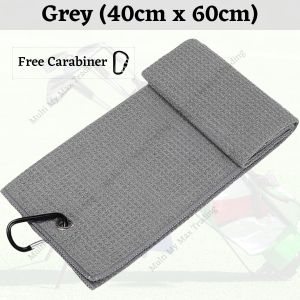 40*60cm Golf Towel Microfiber Sports Towel Golf Ball Wipe Cloth Golf Club Towel Golf Cleaning Towels With Carabiner Hook