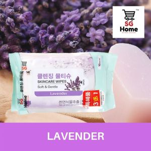 Wet Wipes and Pocket Tissue Soft Skincare Cleansing Sheets On-The-Go Convenient Travel Pack Lemon | 40 sheets | Set