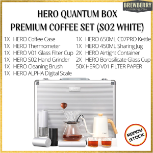 HERO GLASS Professional Pour Over Coffee Set Luxury Coffee Brewing Gift Set