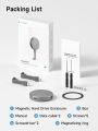 HAGIBIS MC100/MC100 PRO 100W M.2 USB3.2 Gen2 10Gbps Full Speed Transfer PD100W SSD Enclosure with Magsafe, Supports 2TB Capacity for iPhone, Tablet and Laptop. 