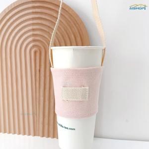 [SG Seller]Holder Straw Holders Bubble Boba Milk Cup bag Tea Coffee Cup bag Canvas Cup bag