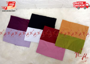 Ciput 2 warna rayon adem/ Dalaman hijab dua warna harga murah grosir