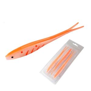 3pcs nhân tạo swimbait saltwater đàn hồi mồi mồi câu mềm 17.5cm 18g đuôi áo xẻ tà Mồi câu cá mồi bơi