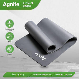 Agnite Matras Yoga / Yoga Matt NBR Tebal 8mm 10mm Panjang 61 cm ER20X