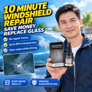 Car Glass Crack Repair Kit Windshield Repair Tool for Minor Cracks Small Chips and Surface Damage Portable DIY Auto Maintenance Accessory