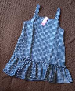Ilona - Square Overall Dress Anak Perempuan Matt Katun Kotak Baju Kodok Kids Usia 5-10 Tahun