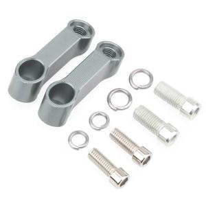 Motorcycle Mirror Extender Aluminum Risers Aluminum Alloy Base Screw Bracket for Improved Riding Experience and Safety