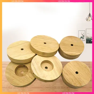 Đế gỗ để nguyên khối đường kính 120mm