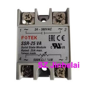 New Original FOTEK Regulator Module Solid State Relays SSR-10VA 25VA 40VA 50VA 75VA 10VA-H 25VA-H 40VA-H 50VA-H 75VA-H