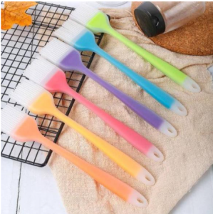 Kuas Silikon 2 Warna / Kuas BBQRotiKue / Kuas silicone 21 cm senyawa