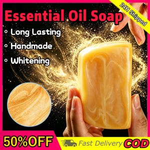 【BUY MORE GET MORE FREE】1/3/5Pcs Handmade Whitening Essential Oil Soap Long Lasting Fragrance