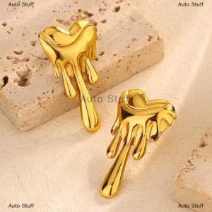 [COD] Auto Stuff ต่างหูแฟชั่นสีทองเซอร์คอนสำหรับตกแต่งต่างหูโลหะต่างหูห้อยแบบกลวงแนววินเทจของขวัญเครื่องประดับทันสมัยสำหรับผู้หญิง