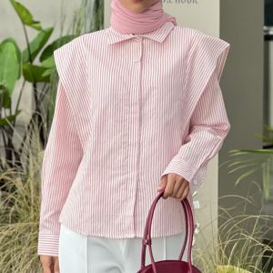 VELLA SHIRT / KEMEJA WANITA / ATASAN WANITA / ATASAN STRIPES