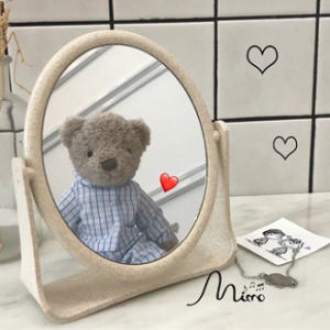 Gương để bàn lúa mạch trang điểm xoay 360 độ bền chắc xinh xắn