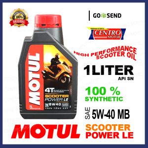 MOTUL SCOOTER POWER LE 5W40. Oli Synthetic Untuk N-MAXPCXAEROXVARIO 150/160 ADV.
