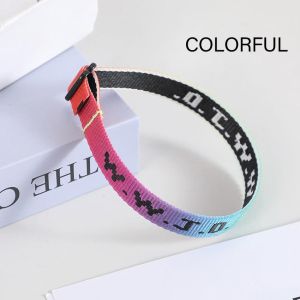 Europe and The United States Fashion Sports Preparation Colorful Wristbands Bracelets Men and Women Trend Printing WWJD Bracelet