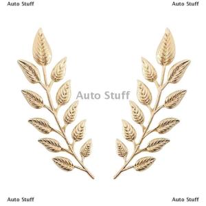 [COD] Auto Stuff เข็มกลัดรูปใบไม้และต้นไม้1คู่ชุดเสื้อยีนส์มีปกแบบย้อนยุค