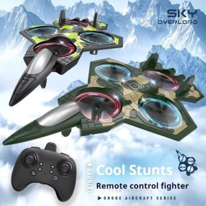 FGJEB เครื่องบินบังคับ โดรน RC รีโมทคอนโทรล ฟองน้ำต่อสู้ โฟม EPP ระบบตรวจจับแรงโน้มถ่วง โมเดลเครื่องบินเจ็ท RC โมเดลขนาดเล็ก แบบพกพา ของเล่นเฮลิคอปเตอร์บินได้แบบไกลเดอร์ สำหรับเด็กและเด็กเล็ก