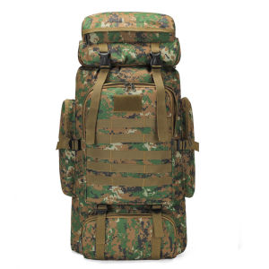 Outdoor Thickened Waterproof Large Capacity Backpack .Mens 80L Tactical Backpack Military Camouflage Backpack Camping Hiking Backpack Large Capacity Hiking Backpack .Mountaineering Backpack
