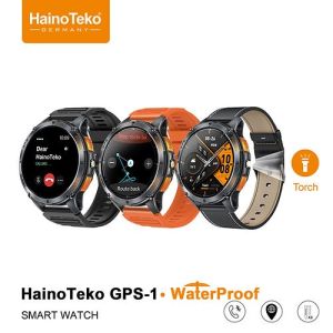 SMART WATCH HAINOTEKO GERMANY GPS-1 WATERPROOF AMOLED PANTAU 24H KESEHATAN OLAHRAGA JAM TANGAN PINTAR