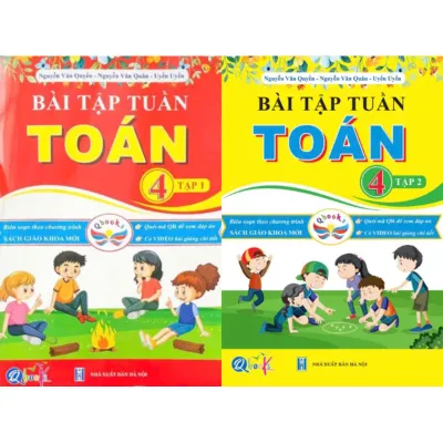 Sách -(Combo)Bài tập tuần Toán 4 Tập 1+2(Cánh Diều)