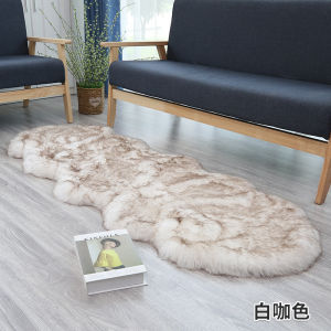 พรมกำมะหยี่หนานุ่ม ขนาด 60*180 ซม พรมขนเทียมนุ่มสบายเป็นพิเศษ พรมปูพื้นกันลื่นสำหรับห้องนั่งเล่นห้องนอนเลียนแบบขนสัตว์ Tatami พรมตกแต่งบ้าน